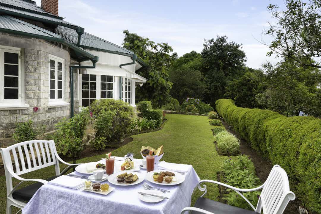 Unique outdoor dining experience at Mountbatten Bungalow