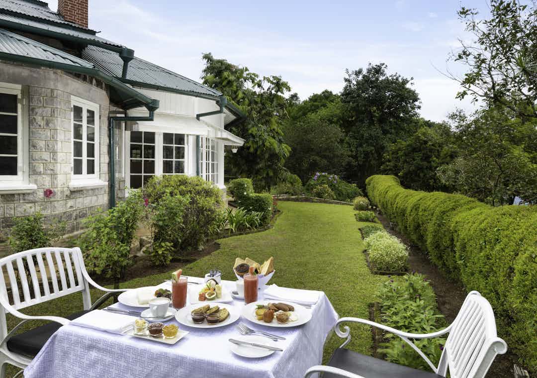 Unique outdoor dining experience at Mountbatten Bungalow