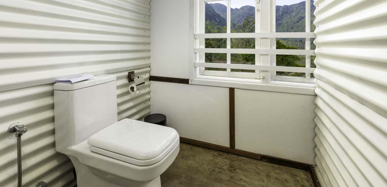 Bathroom with view at Thema Hotels and Resorts